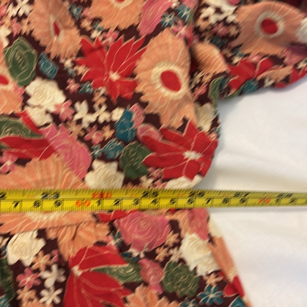 Savannah Jane Boho Floral Blouse Multi Color Sz 2… - image 5